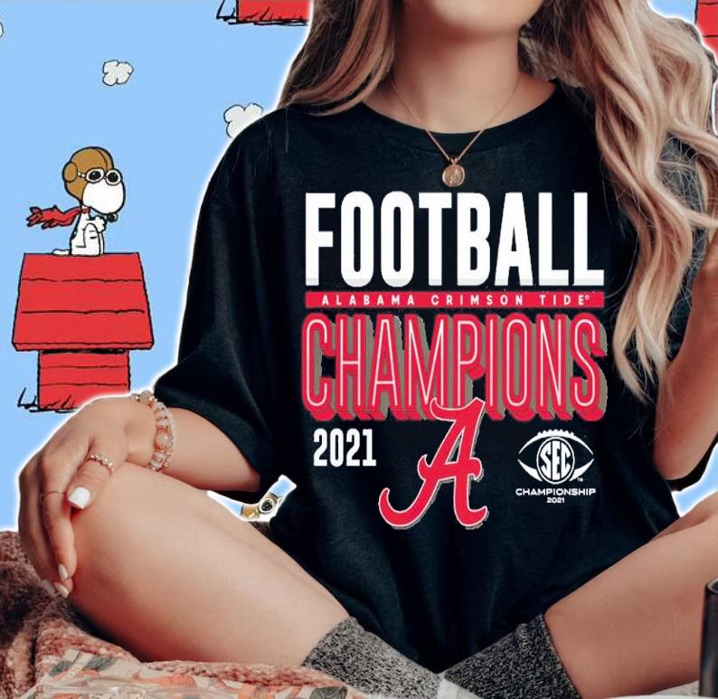 Alabama Crimson Tide 2021 SEC Football Conference Champions Locker Room t-shirt woman shirt