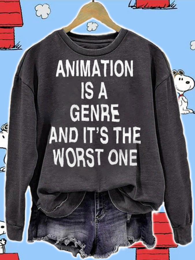 Animation is a genre and it's the worst one T-shirt t-shirt
