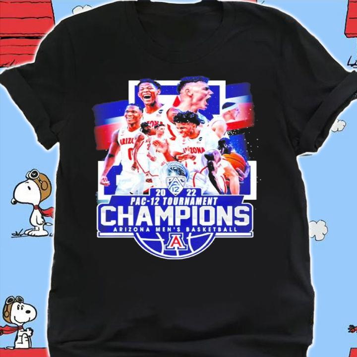 Arizona Wildcats 2022 PAC-12 Tournament Champions Arizona Men's Basketball Shirt t-shirt
