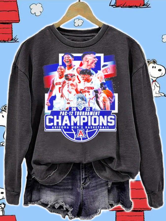 Arizona Wildcats 2022 PAC-12 Tournament Champions Arizona Men's Basketball Shirt t-shirt