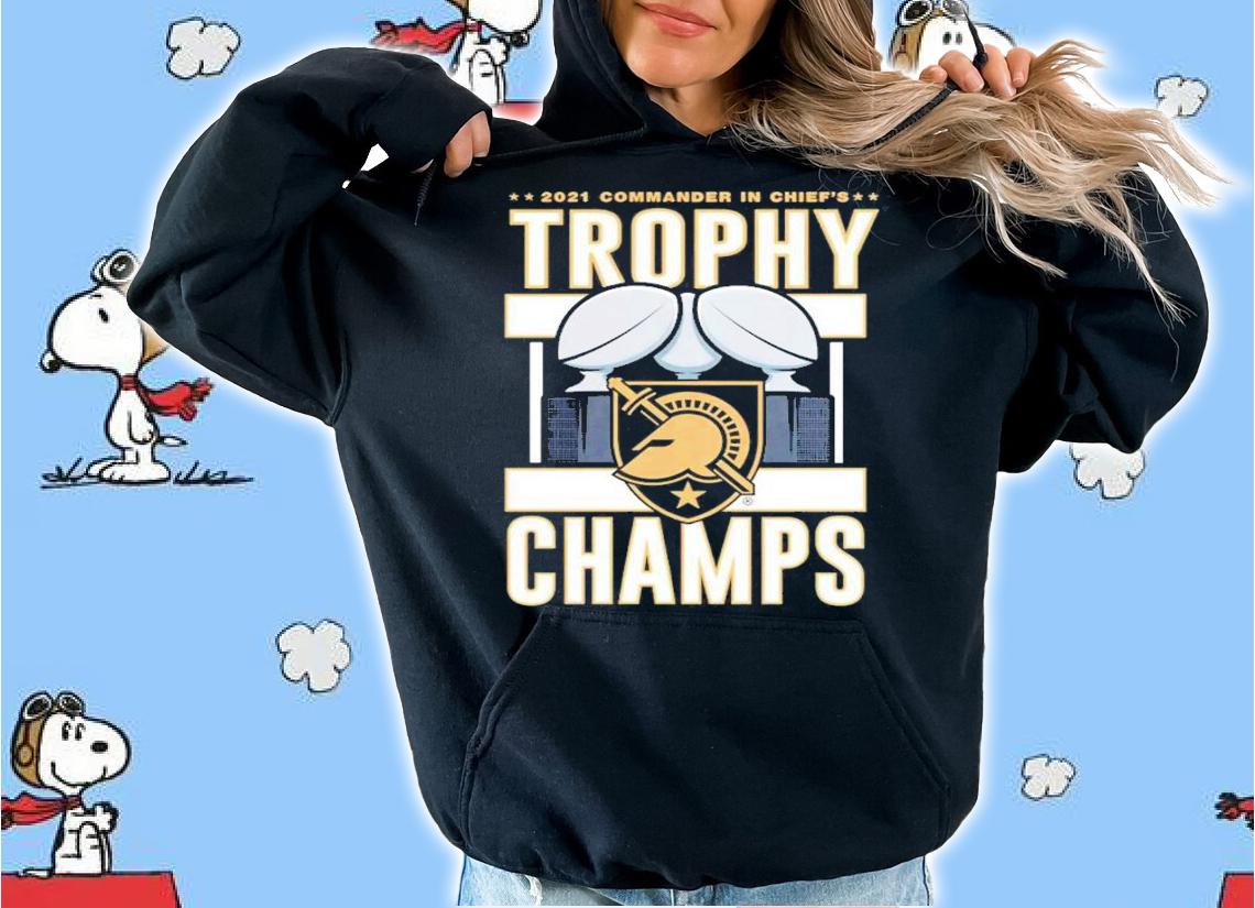 Army Black Knights Black 2021 Commander-in-Chief's Trophy Winner Shirt t-shirt hoodie