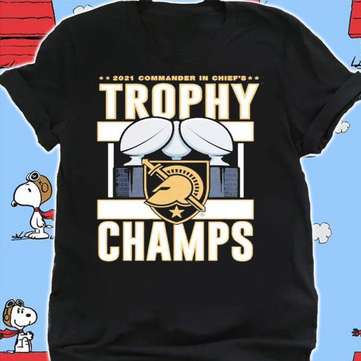 Army Black Knights Black 2021 Commander-in-Chief's Trophy Winner Shirt t-shirt shirt