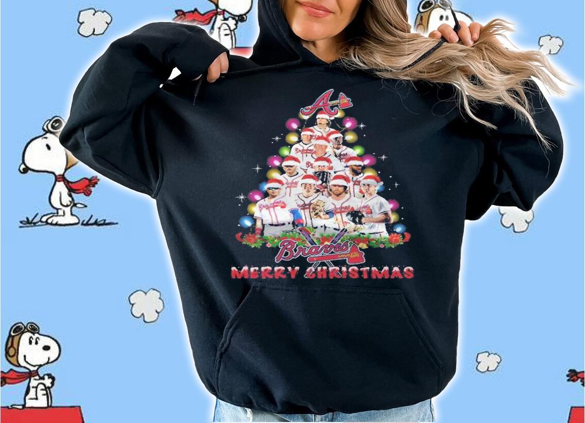 Atlanta Braves Merry Christmas Tree shirt t-shirt hoodie