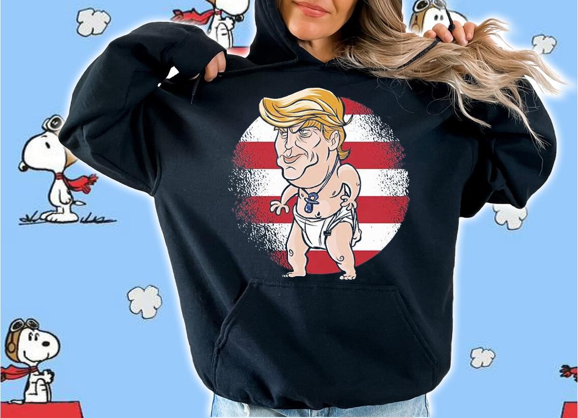 Baby Trump USA Flag Vintage Funny T-Shirt t-shirt
