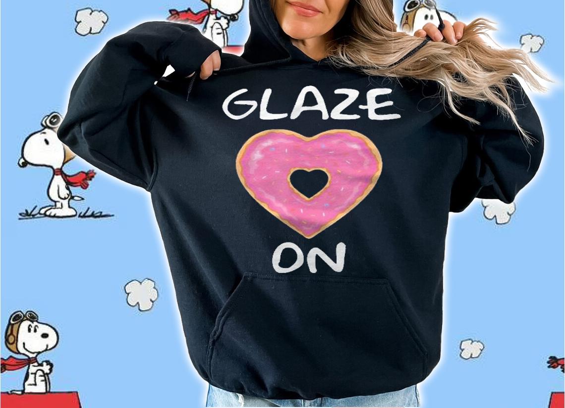 Bakers Dozen Glaze On Donut Heart Shirt t-shirt