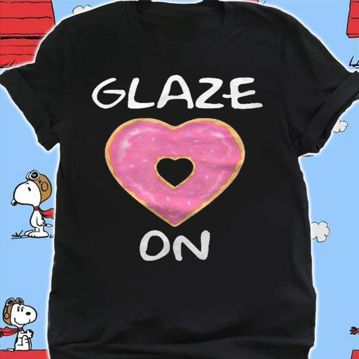 Bakers Dozen Glaze On Donut Heart Shirt t-shirt