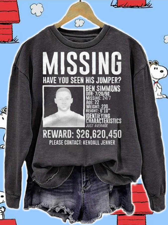 Ben Simmons Missing T-shirt t-shirt
