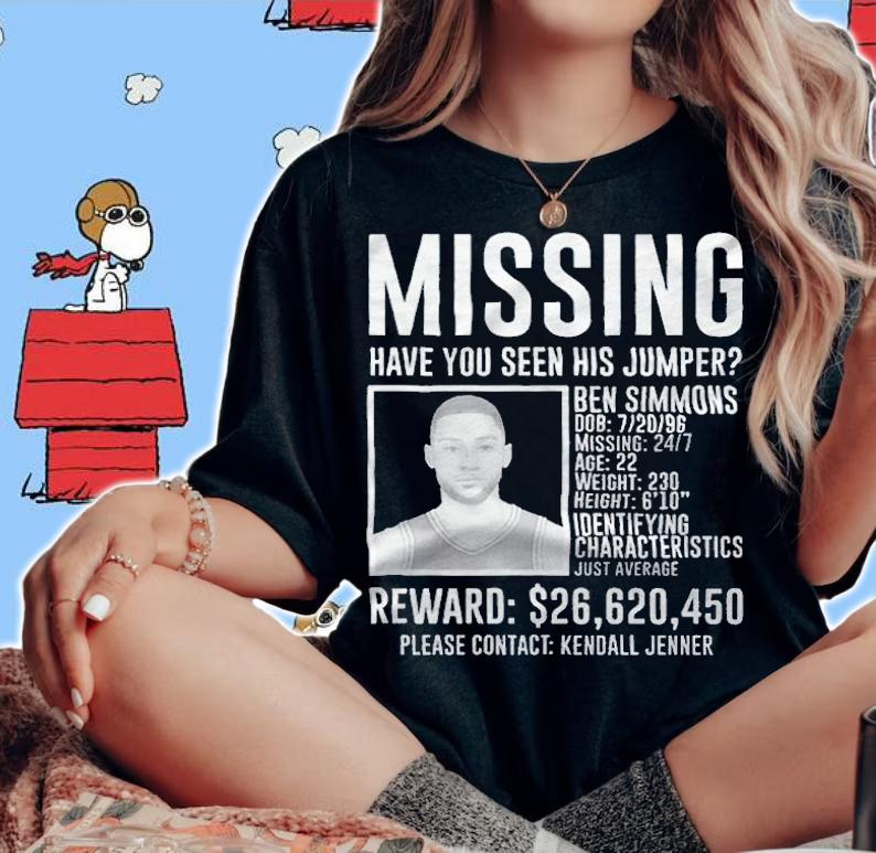 Ben Simmons Missing T-shirt t-shirt