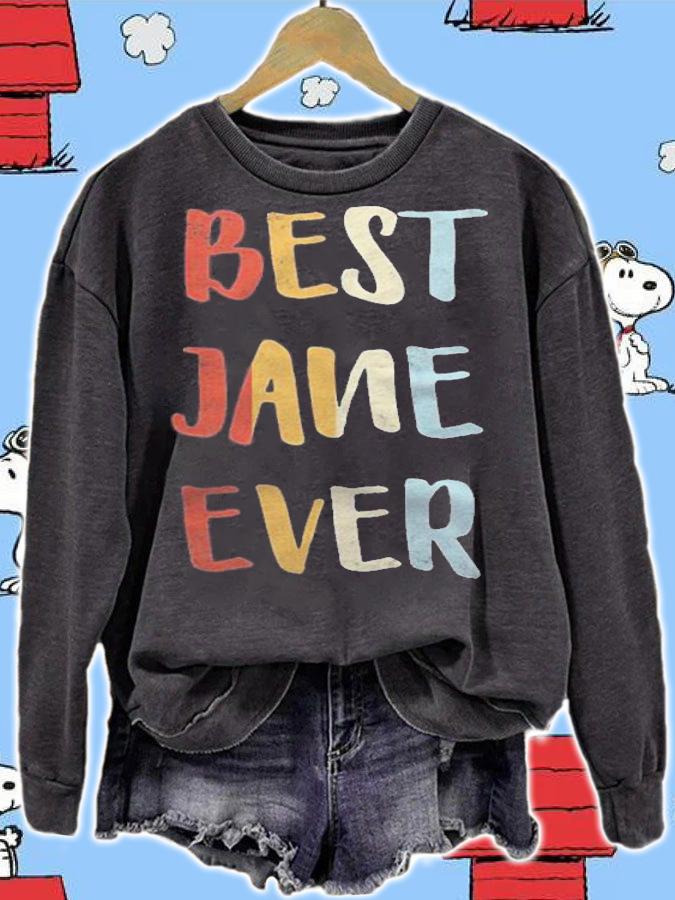 Best Jane Ever Retro Vintage First Name Gift Shirt t-shirt