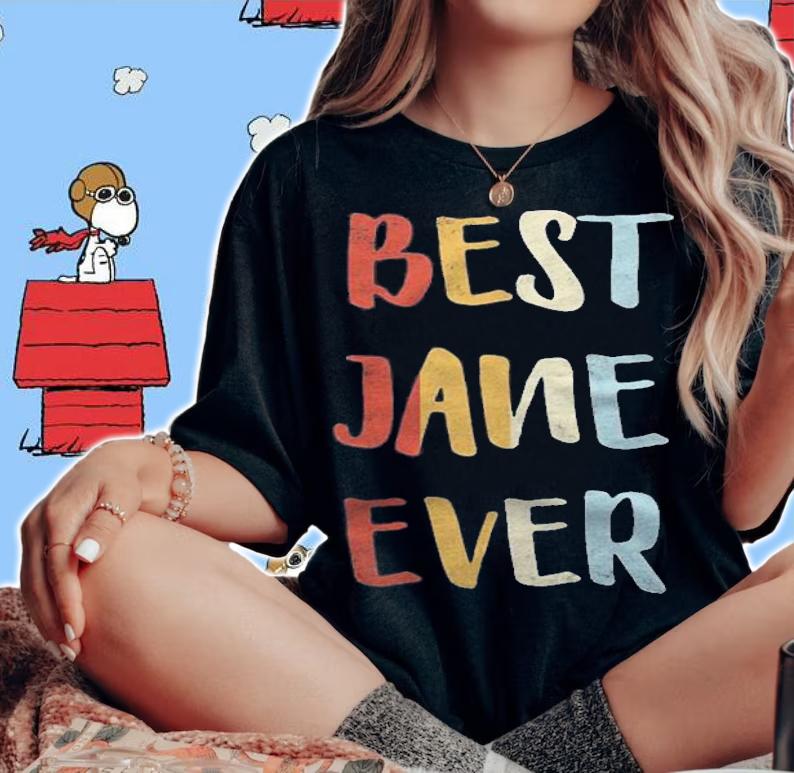 Best Jane Ever Retro Vintage First Name Gift Shirt t-shirt