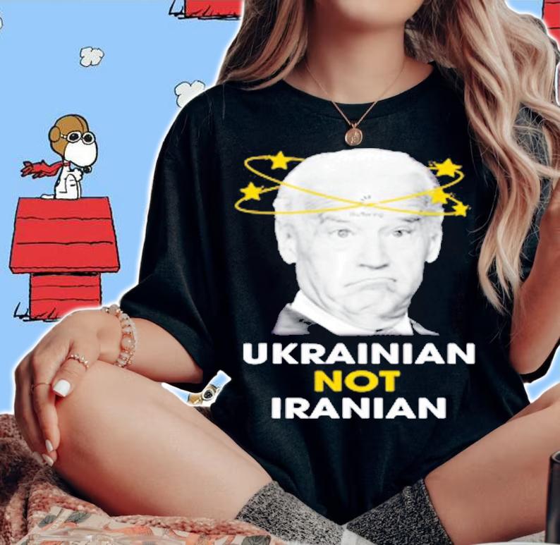 Biden Buffering Ukrainian Not Iranian Anti Biden T-Shirt t-shirt