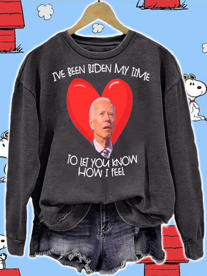 Biden My Time To Tell You My Feelings Valentine T-Shirt t-shirt sweatshirt