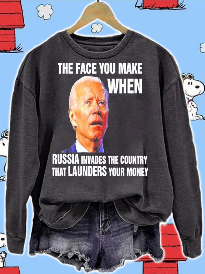 Biden The Face You Make When Russia Invades Country T-Shirt t-shirt