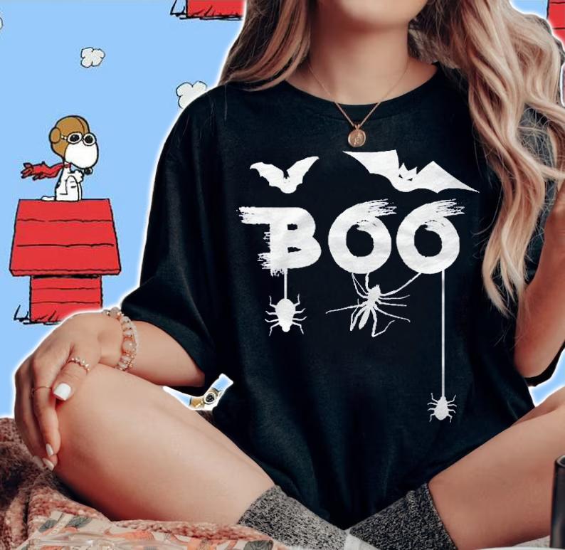 Boo Halloween  Boo Bats Spices Spooky shirt t-shirt woman shirt