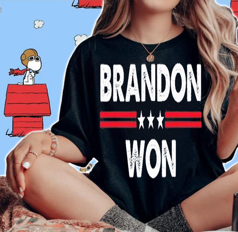Brandon Won ,Thank You Brandon, USA Flag Tee T-Shirt t-shirt