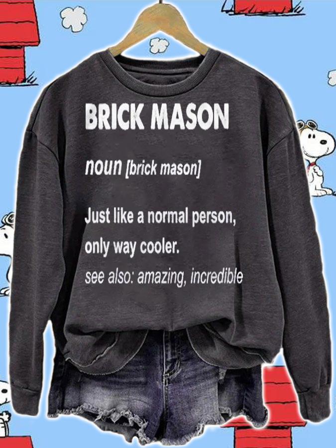 Brick Mason Definition Bricklayer Gift Shirt t-shirt sweatshirt
