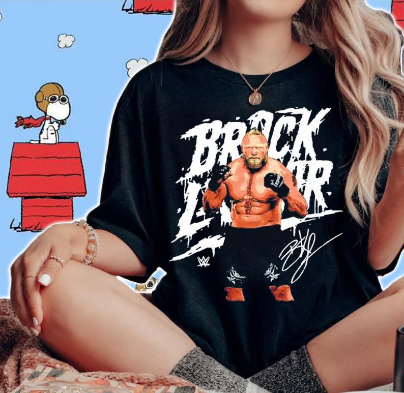 Brock Lesnar Superstars WWE signature shirt t-shirt woman shirt