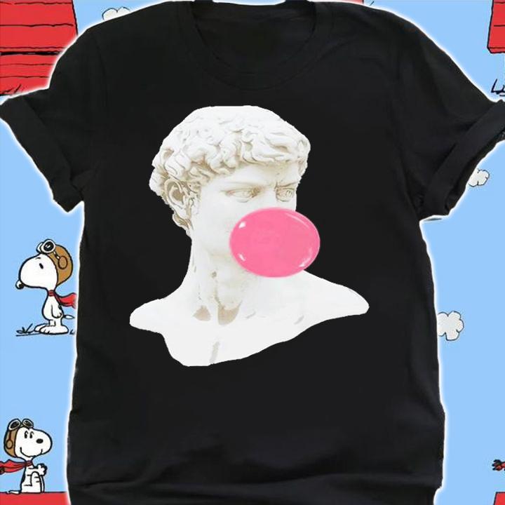 Bubble Gum Statue Of David Museum Of Art Sculpture T-Shirt t-shirt
