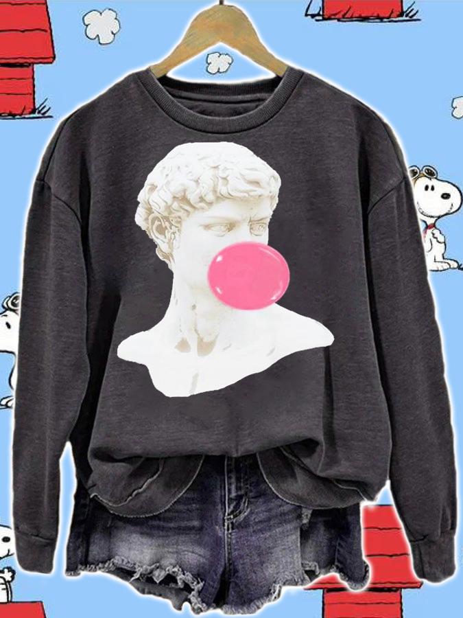 Bubble Gum Statue Of David Museum Of Art Sculpture T-Shirt t-shirt