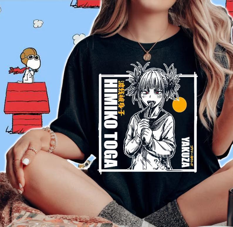 Himiko Toga Yakuza in frame T-shirt t-shirt woman shirt