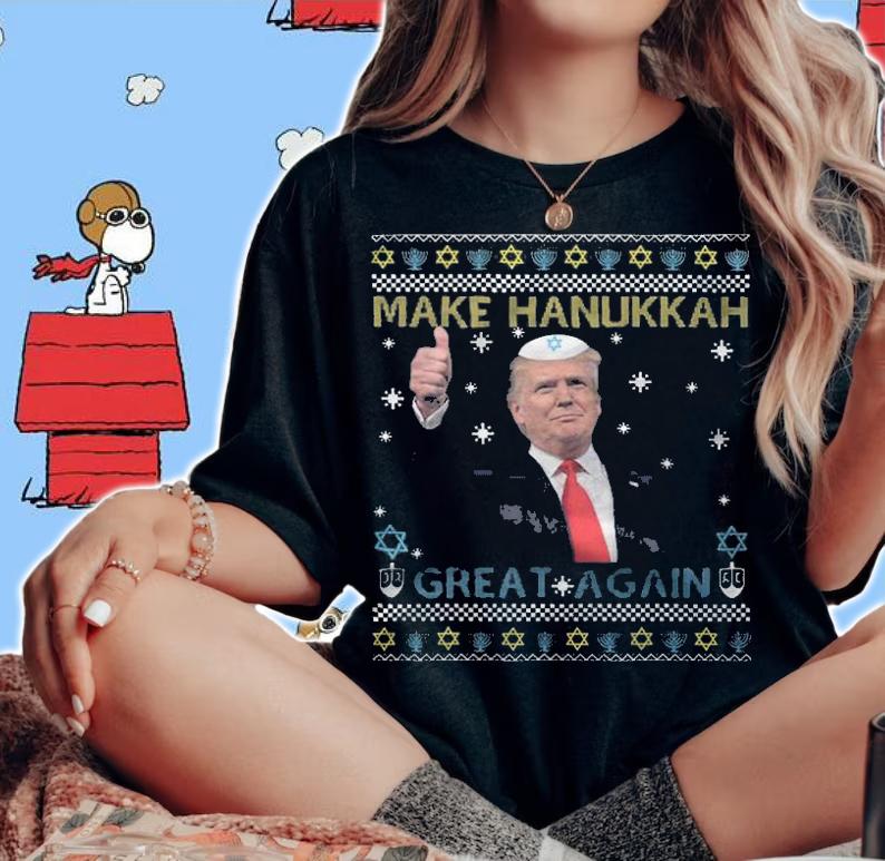 Make Hanukkah Great Again Trump T-Shirt t-shirt woman shirt