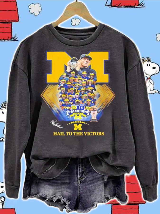 Michigan Big Champions 2021 Hail To The Victors Shirt t-shirt sweatshirt