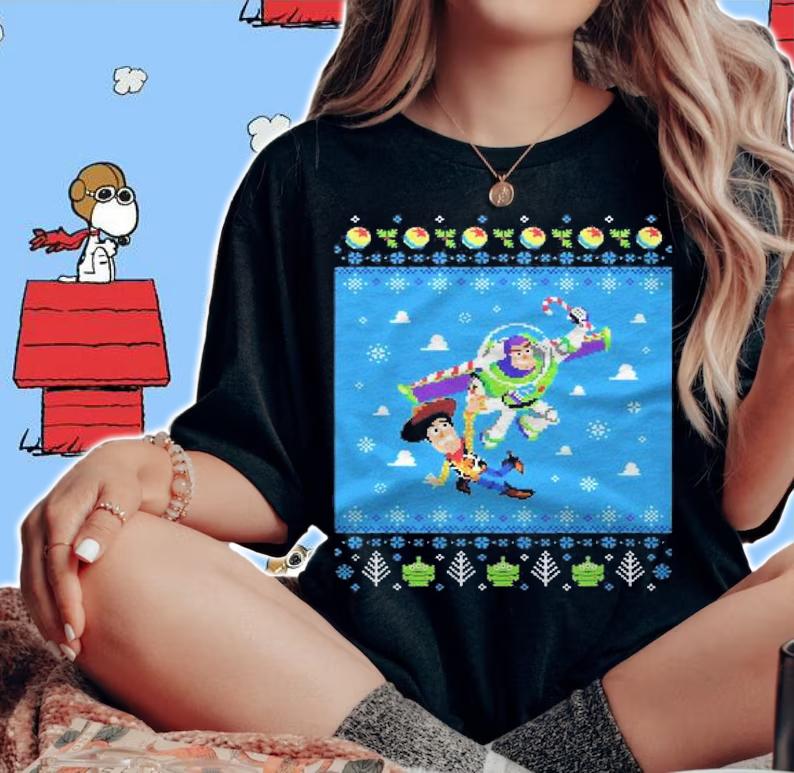 Pixar Toy Story Woody And Buzz Holiday Shirt t-shirt