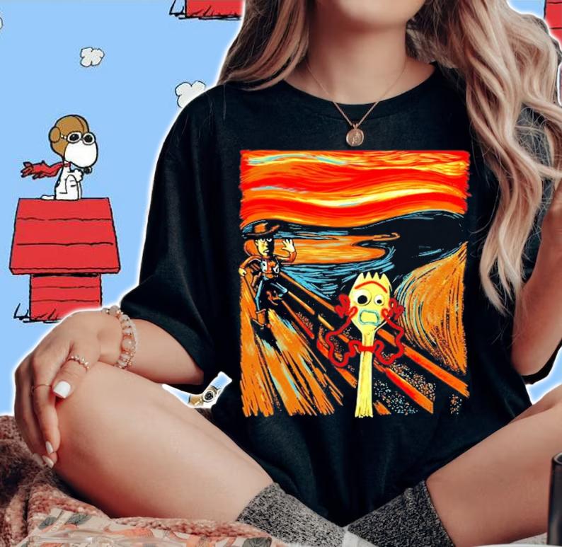 Toy Story Forky The Scream Shirt t-shirt