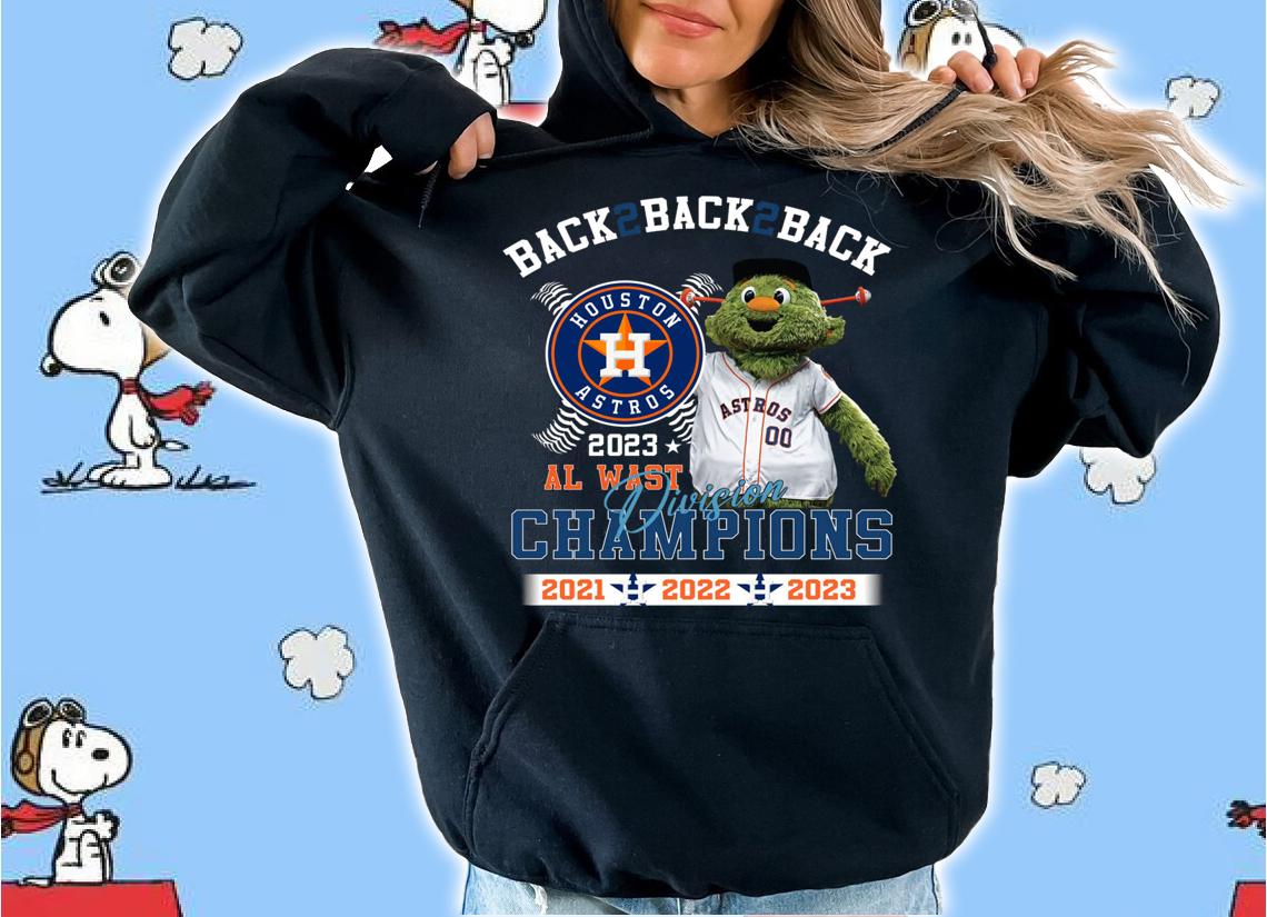 Back 2 Back Houston Astros 2023 Al West Division Champions t-shirt