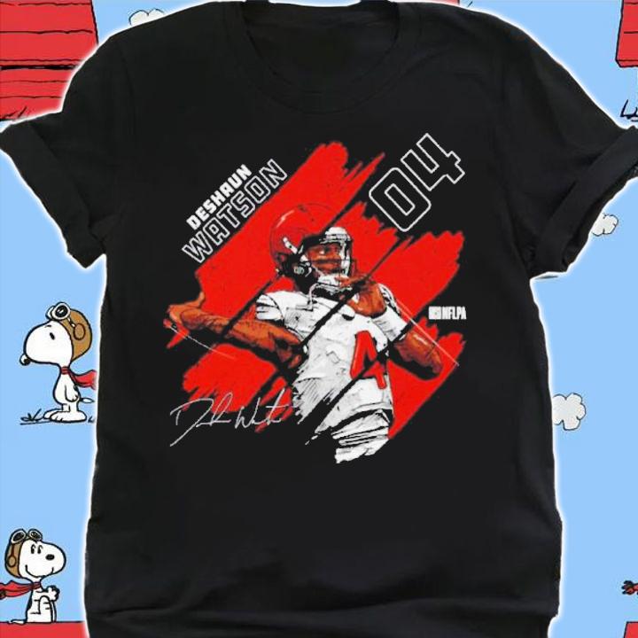 Deshaun Watson Cleveland Stripes Football Signatures Shirt t-shirt
