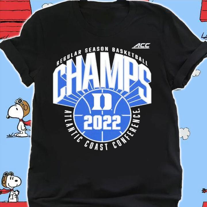 Duke Blue Devils 2022 ACC Men's Basketball Regular Season Champions shirt t-shirt