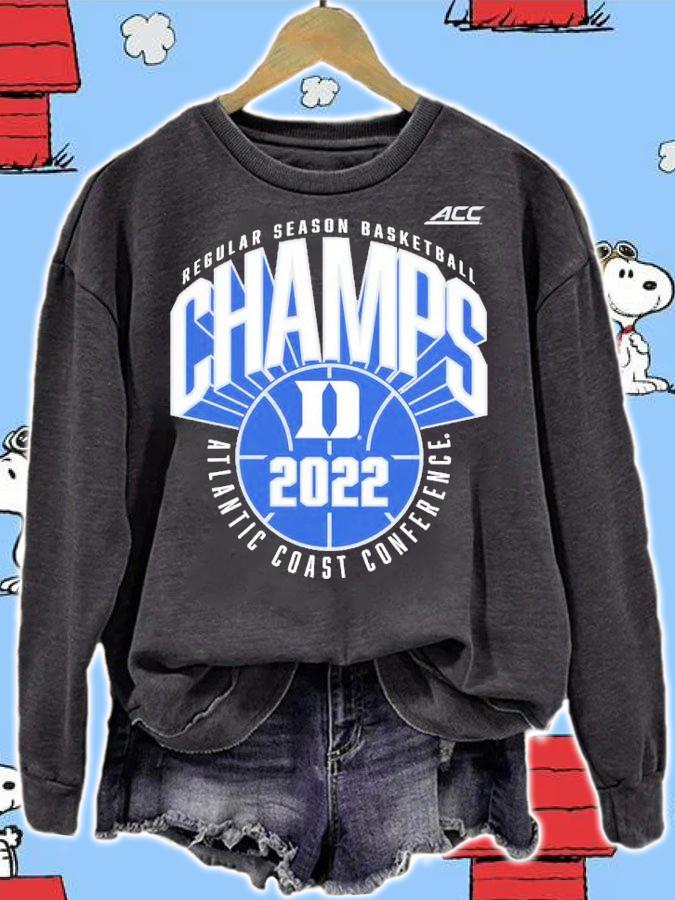 Duke Blue Devils 2022 ACC Men's Basketball Regular Season Champions shirt t-shirt