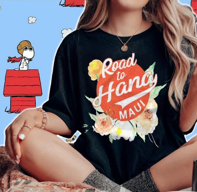 Hawaii Road To Hana Maui Vintage Hawaiian Retro Shirt t-shirt woman shirt
