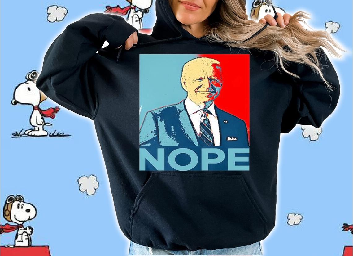 Joe Biden Nope Biden Poster Vintage T-Shirt t-shirt hoodie