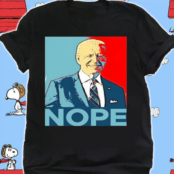 Joe Biden Nope Biden Poster Vintage T-Shirt t-shirt shirt