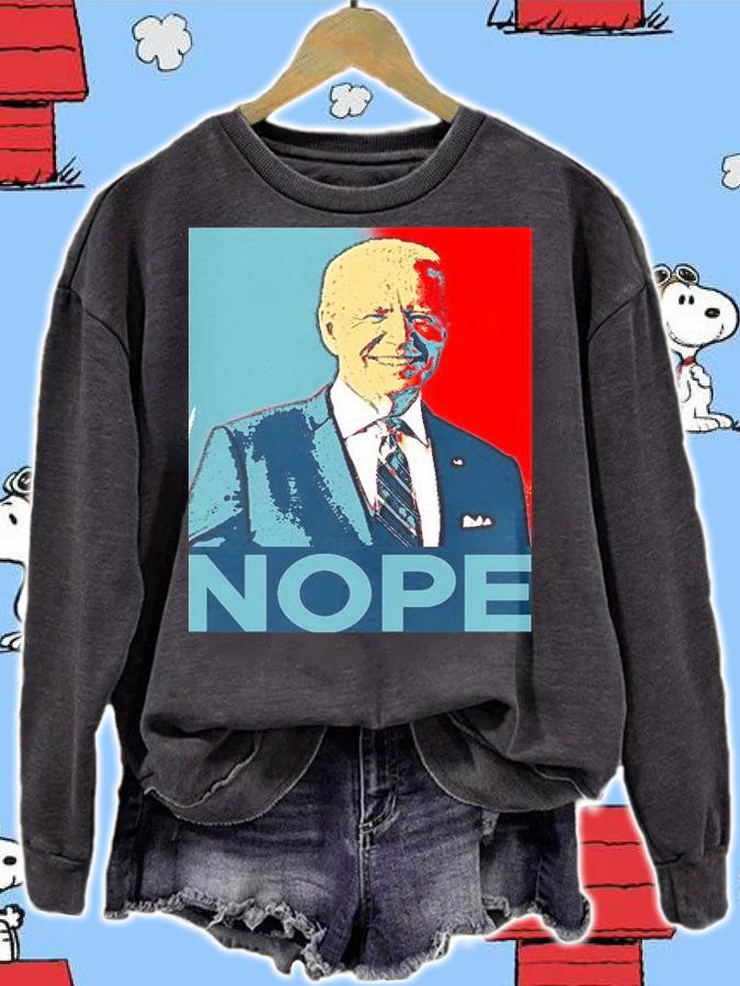 Joe Biden Nope Biden Poster Vintage T-Shirt t-shirt sweatshirt