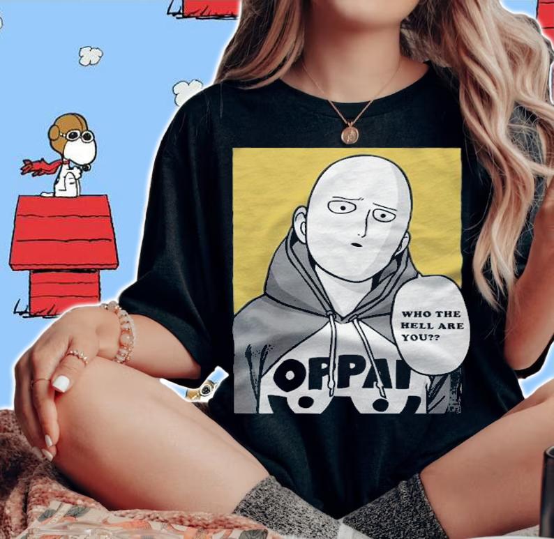 One-Punch Man Saitama who the hell are you T-shirt t-shirt