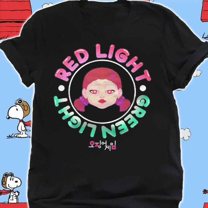 Squid Game Doll Red Light Green Light Logo t-shirt