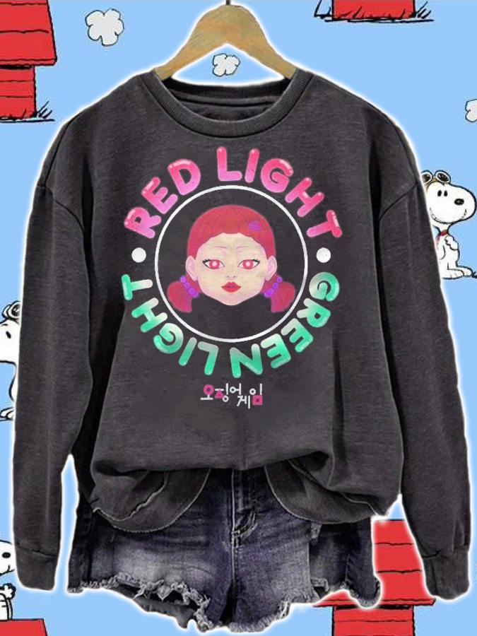 Squid Game Doll Red Light Green Light Logo t-shirt