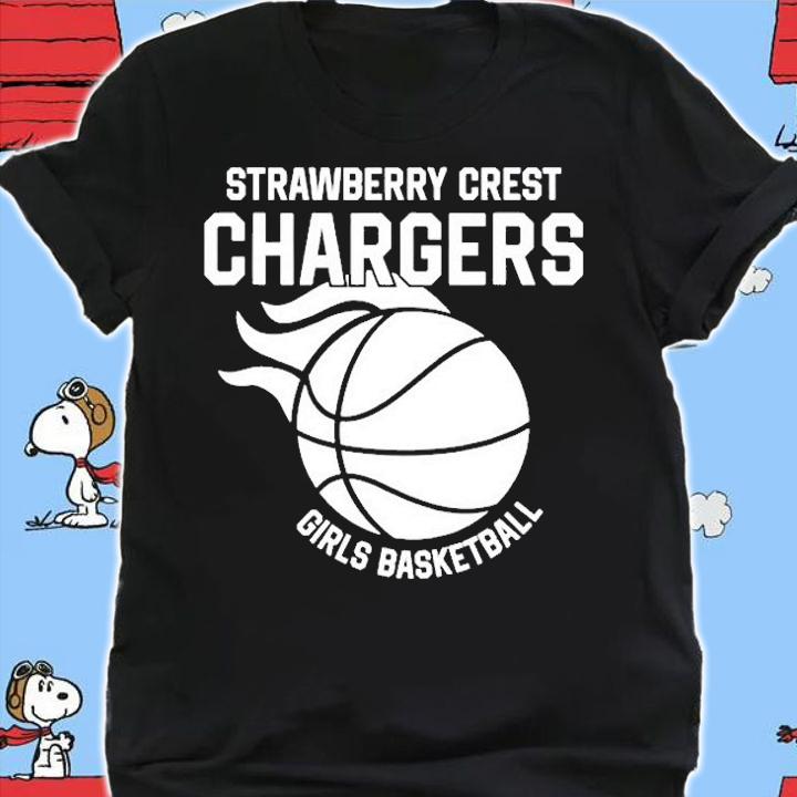 Strawberry Crest Girls Basketball Ball T-Shirt t-shirt shirt