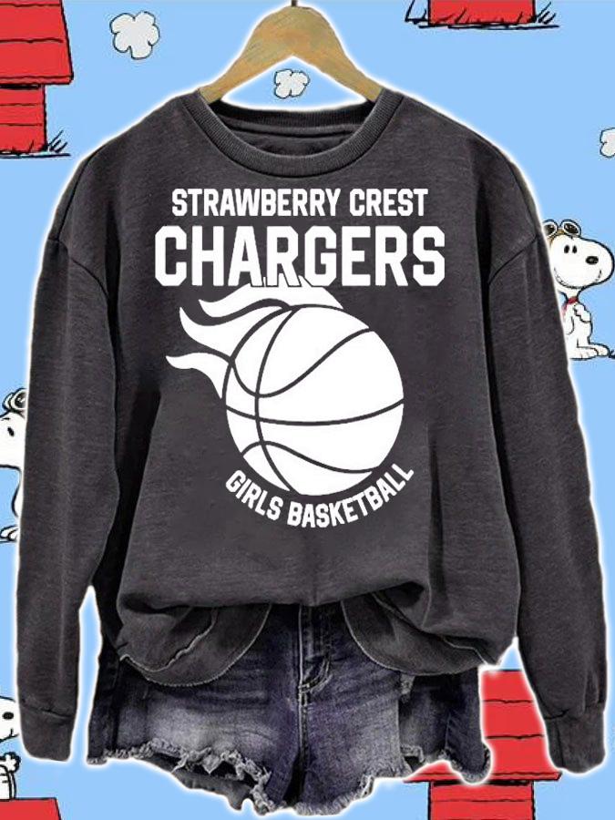 Strawberry Crest Girls Basketball Ball T-Shirt t-shirt sweatshirt