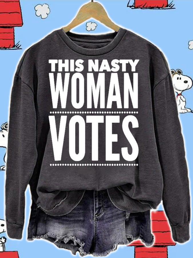 This Nasty Woman Votes Hillary Clinton T-Shirt t-shirt