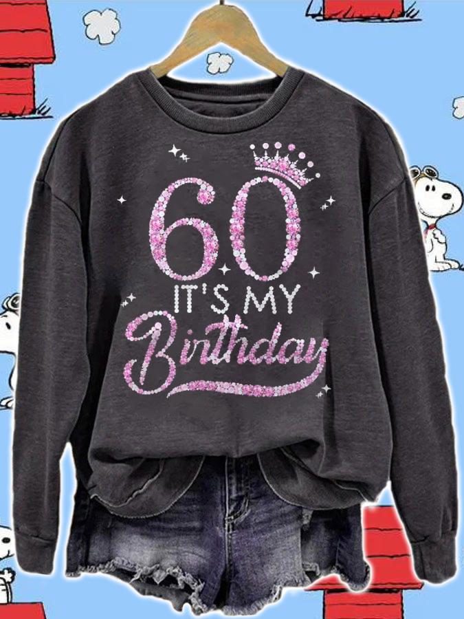 Womens Its My 60Th Birthday Queen 60 Years Old Shoes Crown Diamond Shirt t-shirt sweatshirt