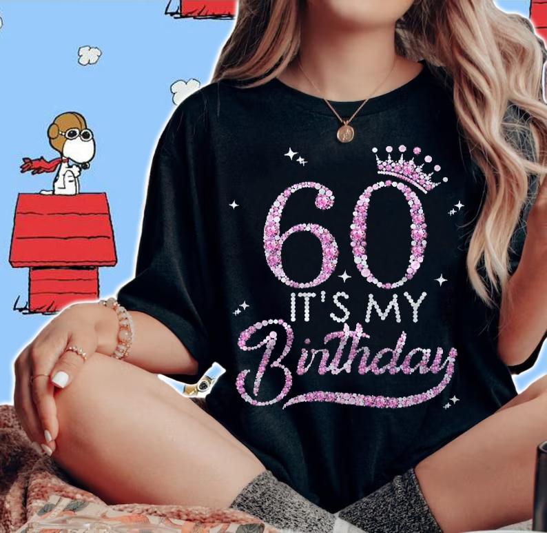 Womens Its My 60Th Birthday Queen 60 Years Old Shoes Crown Diamond Shirt t-shirt woman shirt