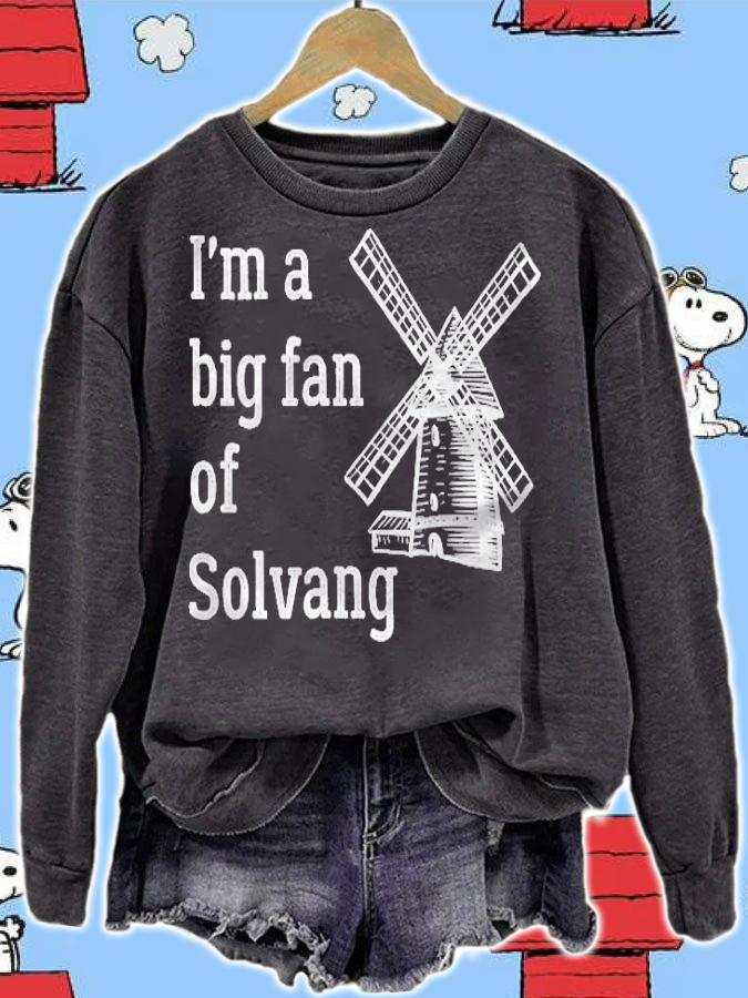 Womens Solvang California Im A Big Fan Funny Central Coast T-shirt t-shirt