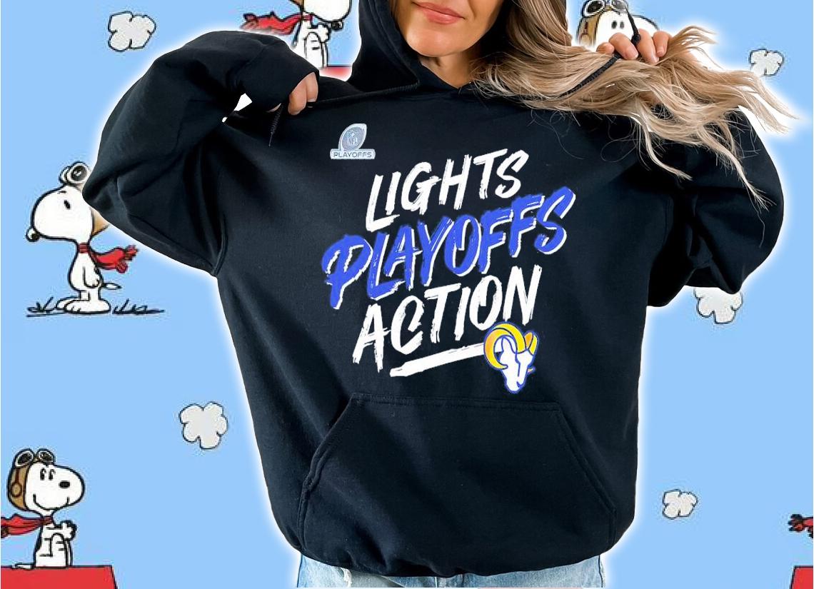 Los Angeles Rams 2021 NFL Playoffs Bound Lights Action shirt t-shirt