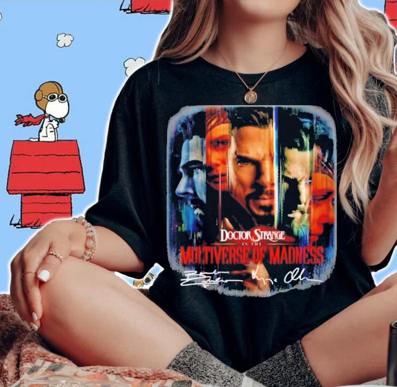 Marvel Doctor Strange In The Multiverse Of Madness Signatures Shirt t-shirt woman shirt