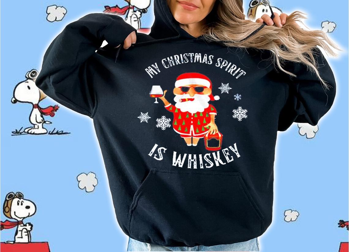 My Christmas Spirit Is Whiskey T-Shirt t-shirt hoodie