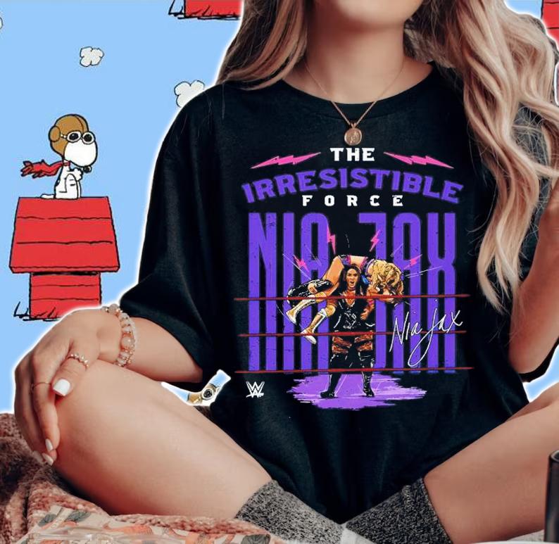 Nia Jax Irresistible Force Women Superstars WWE Shirt t-shirt woman shirt