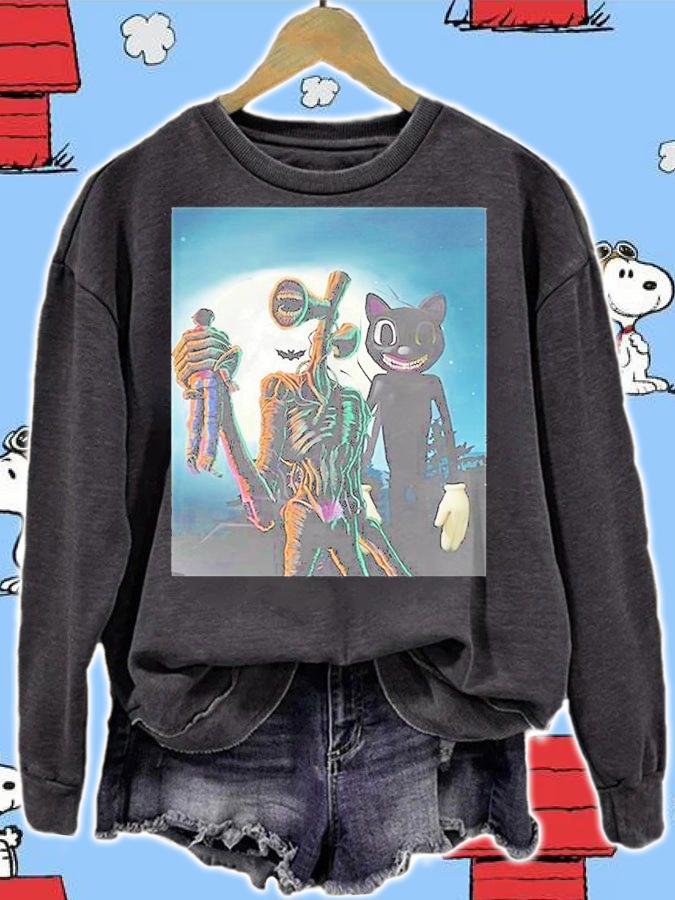 Siren Head And Cartoon T-Shirt t-shirt sweatshirt